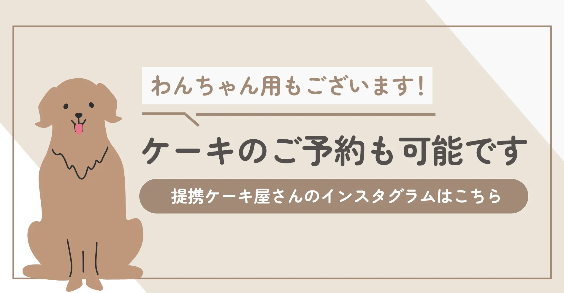 わんちゃん用もございます！
